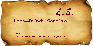 Locsmándi Sarolta névjegykártya